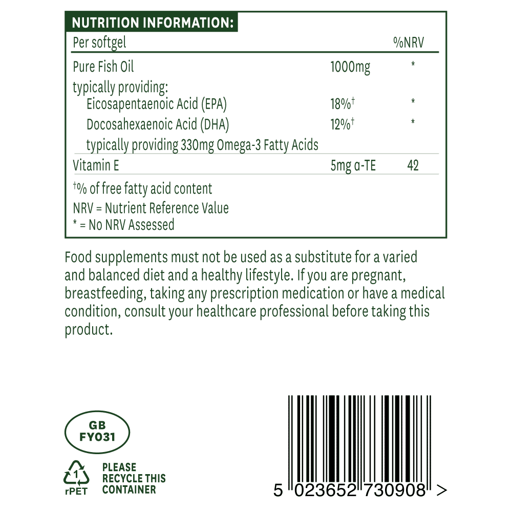Fish Oil 1000mg (Omega-3 330mg) 90s