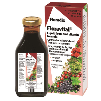 Floradix Floravital Liquid Iron and Vitamin Formula 250ml