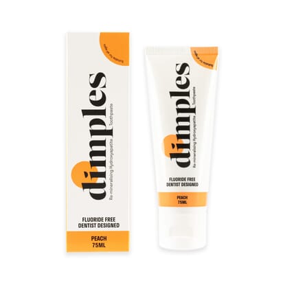 Fluoride Free Dentist Designed Toothpaste Peach 75ml