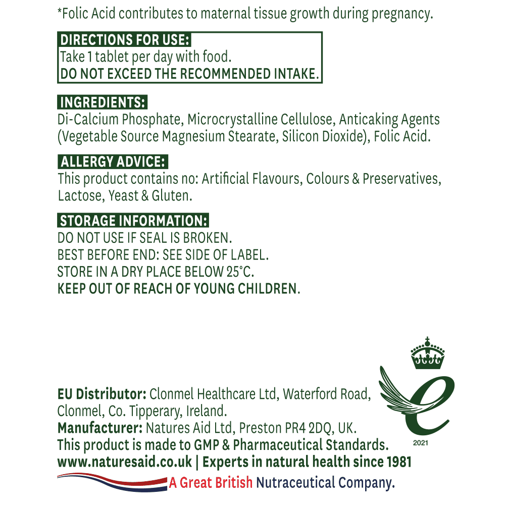 Folic Acid (One-A-Day) 400µg 90s