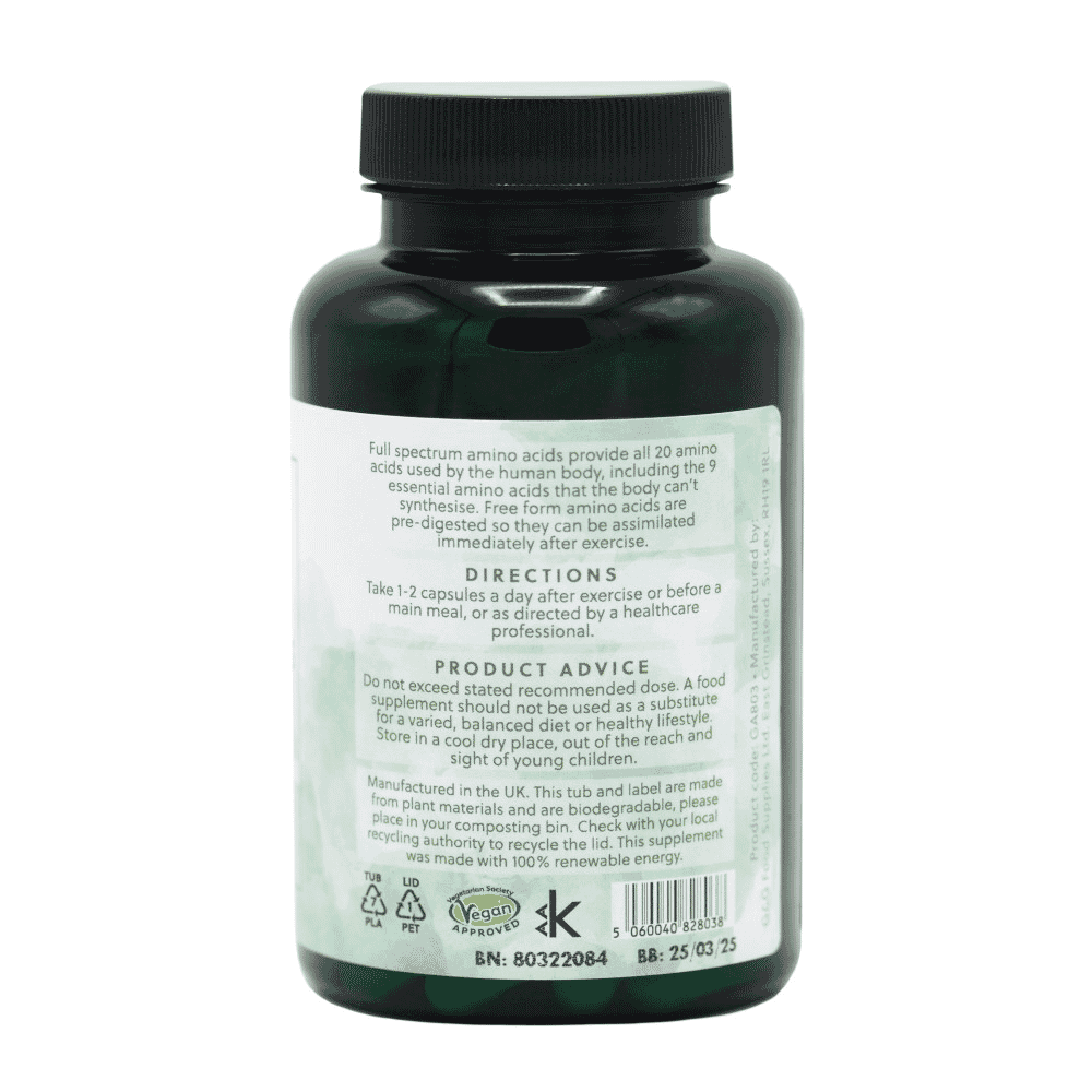 Full Spectrum Amino Acids Free Form 120s