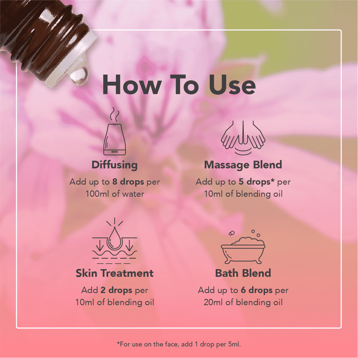 Geranium Ethically Harvested Pure Essential Oil 9ml