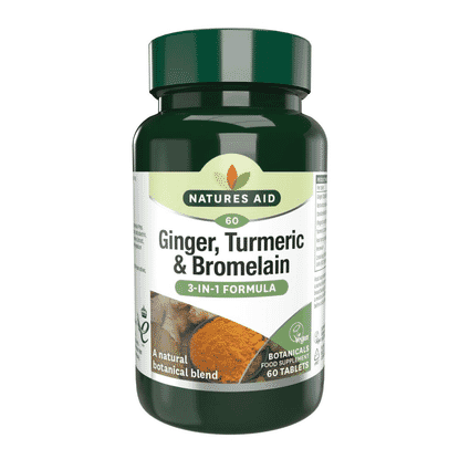 Ginger, Turmeric & Bromelain (3-In-1 Formula) 60s