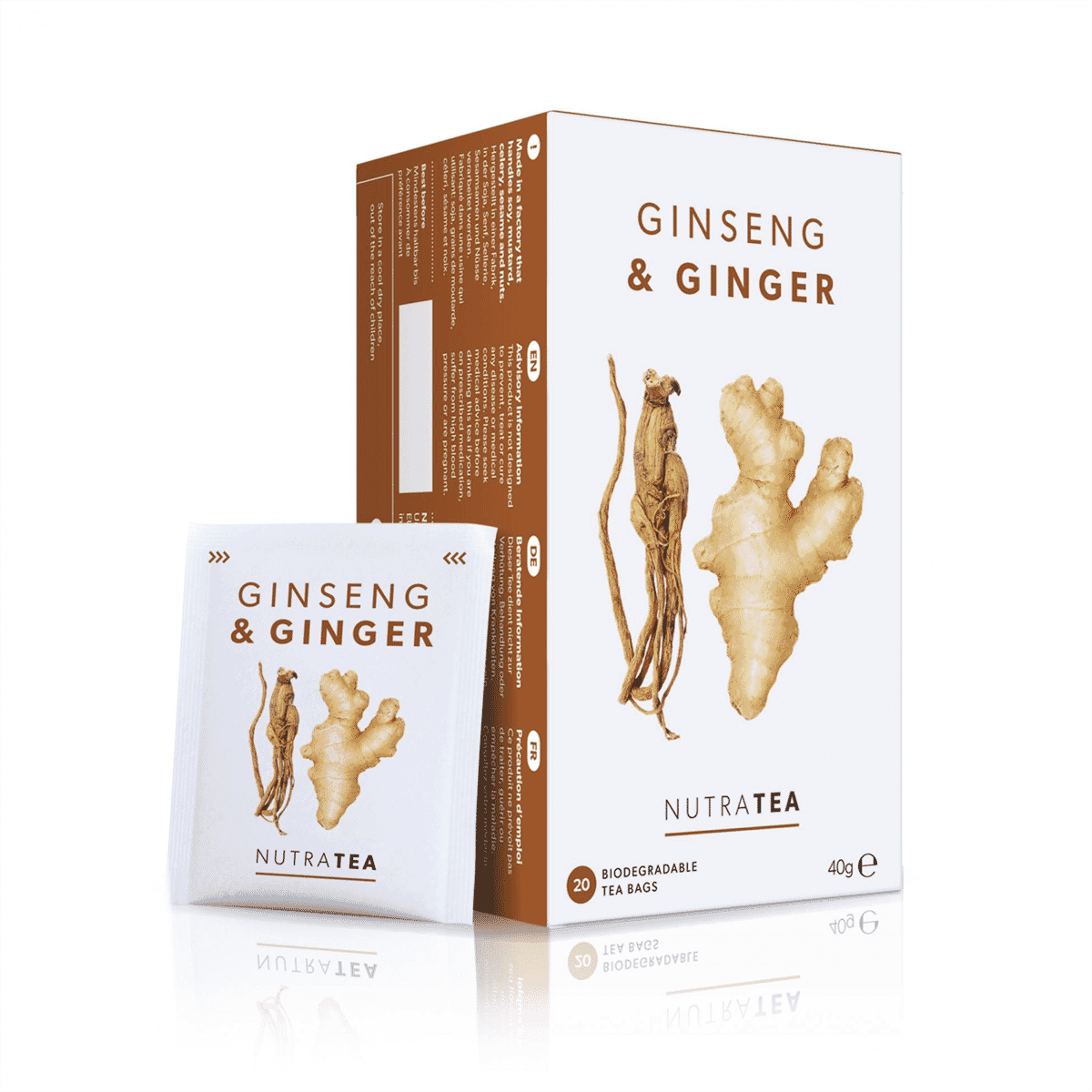 Ginseng & Ginger Tea Bags 20s