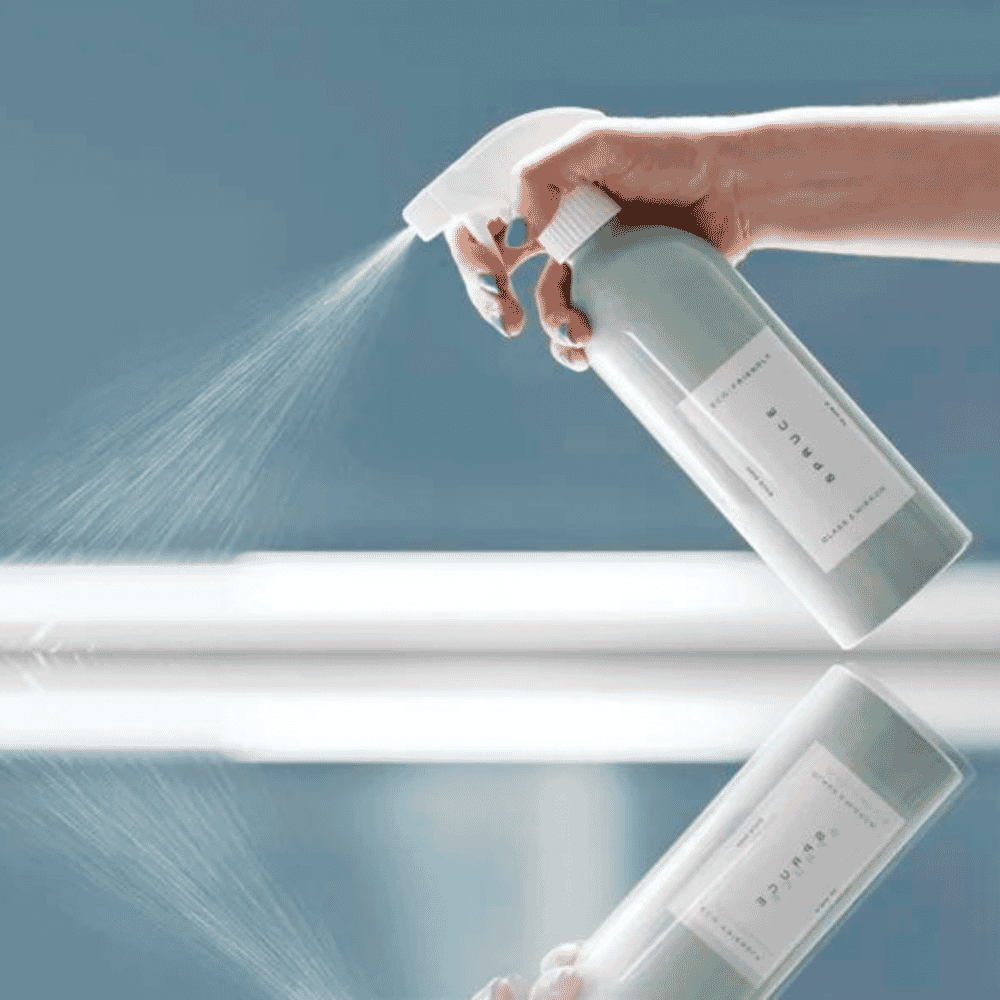 Glass & Mirror Cleaner Starter Kit 1 Reusable Bottle + 4g Refill (500ml)