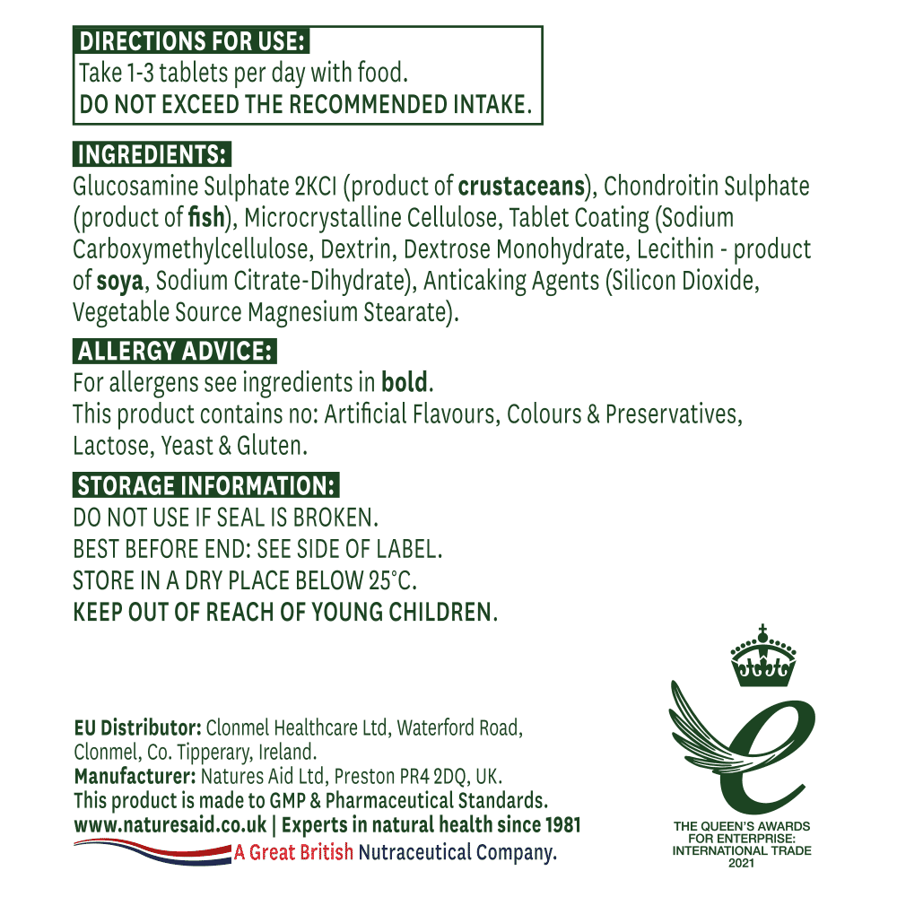 Glucosamine & Chondroitin (High Strength) 90s