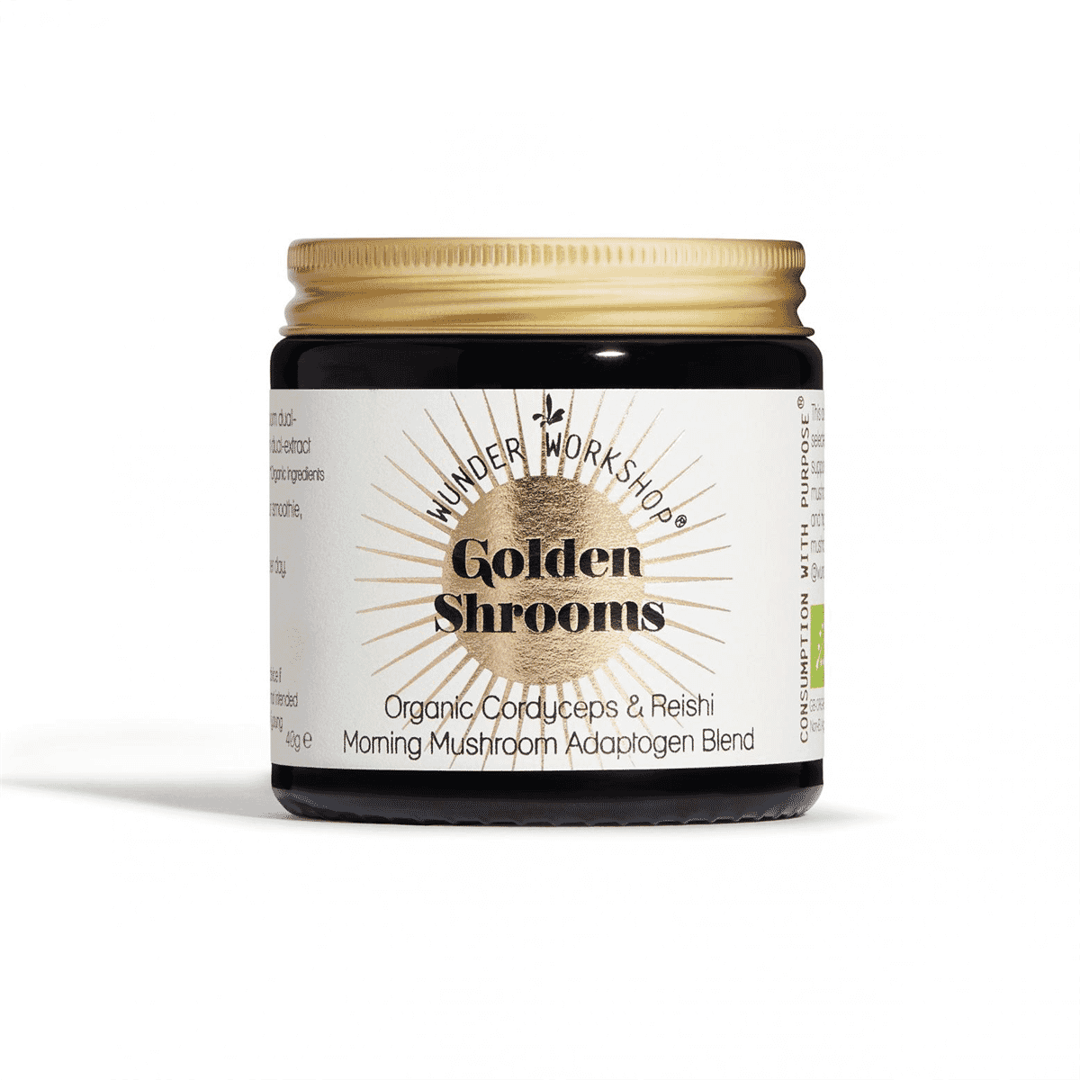 Golden Shrooms Organic Cordyceps & Reishi 40g