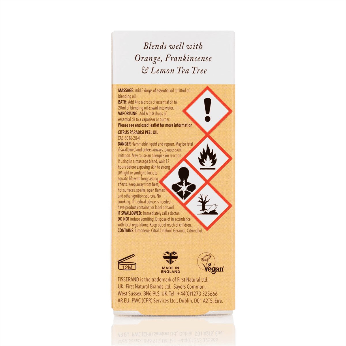 Grapefruit Organic Pure Essential Oil 9ml