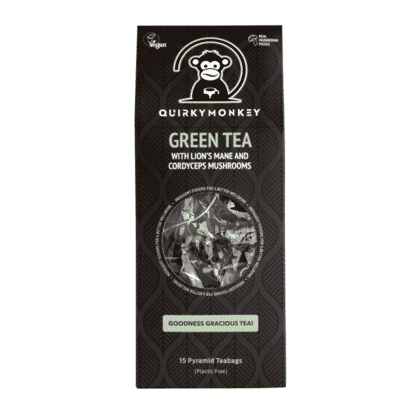 Green Tea with Lion's Mane and Cordyceps Mushrooms 15 Pyramid Teabags
