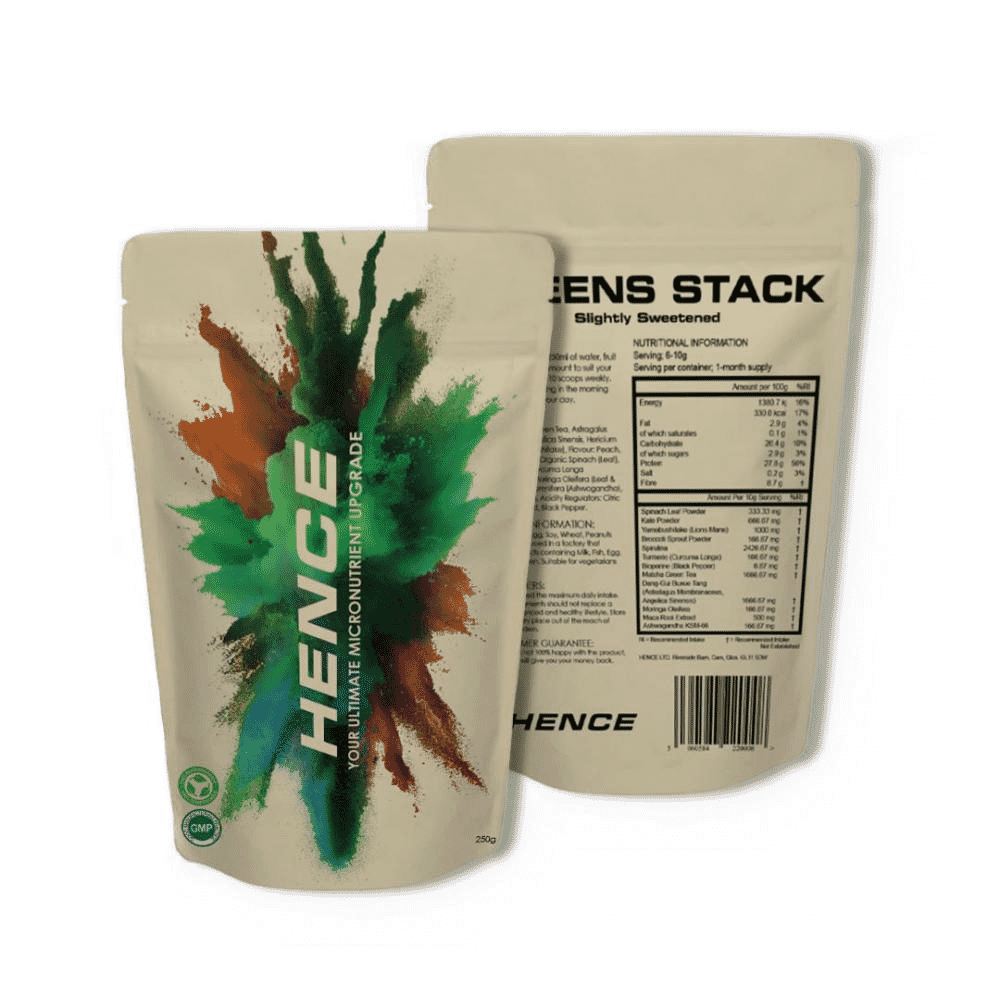 Greens Stack Slightly Sweetened 250g