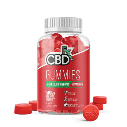 Gummies Apple Cider Vinegar Vitamin B12 1500mg CBD 60s