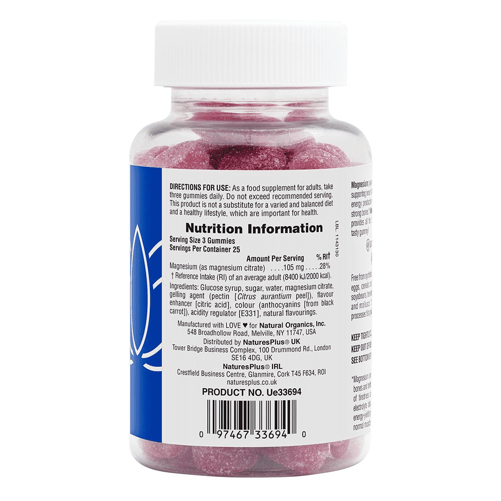 Gummies Magnesium Citrate 105mg Raspberry 75s