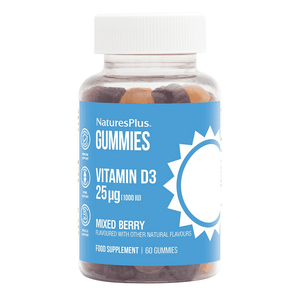 Gummies Vitamin D3 25ug (1000IU) Mixed Berry 60s