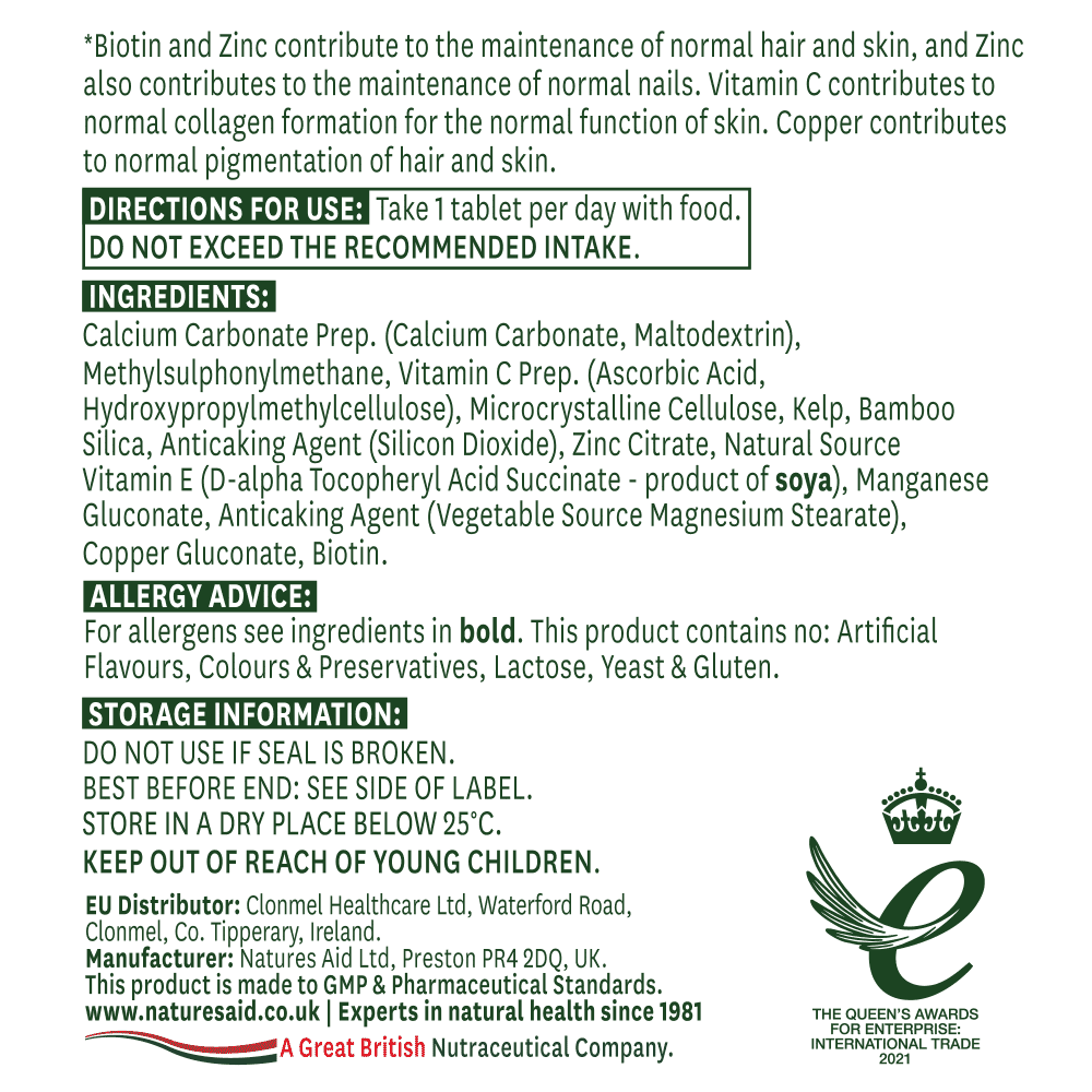 Hair, Skin & Nails Formula (Synergistic Formula) 90s