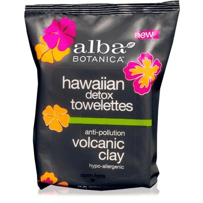 Hawaiian Detox Towelettes Anti-Pollution Volcanic Clay 25s
