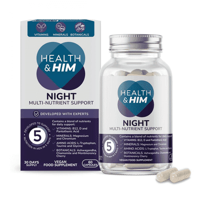 Health & Him Night Multi-Nutrient Support 60s