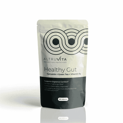 Healthy Gut Curcumin + Green Tea + Vitamin D3 60s