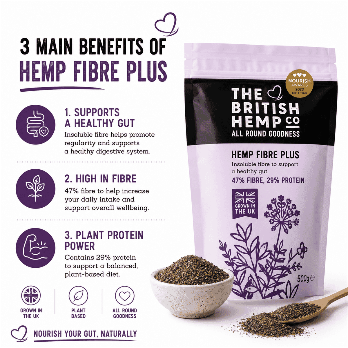 Hemp Fibre Plus 500g
