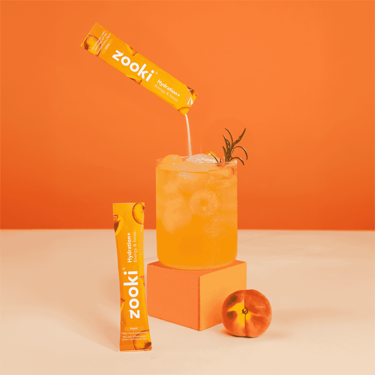 Hydration+ Energy and Focus Peach Flavour 30 Sachets