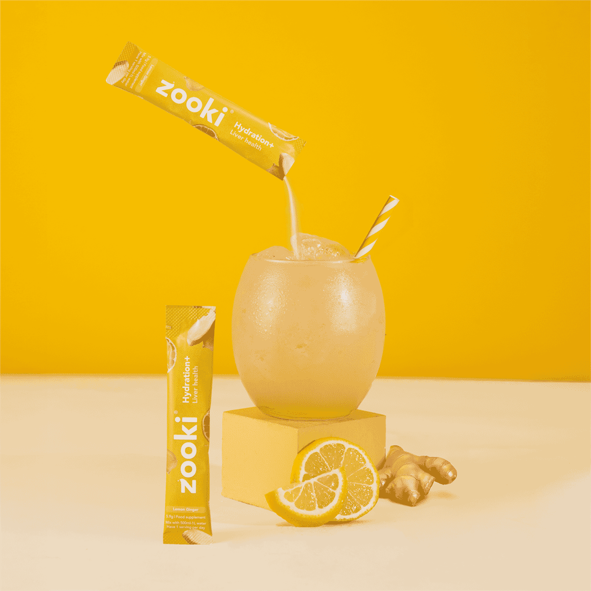 Hydration+ Liver Health Lemon and Ginger Flavour 30 Sachets