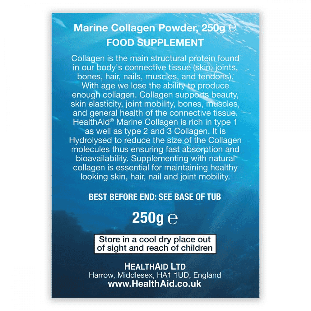 Hydrolysed Marine Collagen Powder 250g