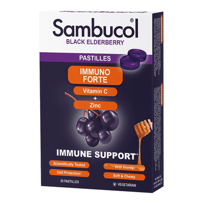 Immuno Forte Vitamin C + Zinc Immune Support Pastilles 20s