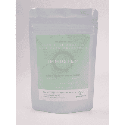 Immustem Organic Colostrum LACTOSE FREE 60s