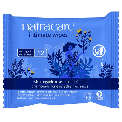 Intimate Wipes Soft Organic Cotton Wipes 12s