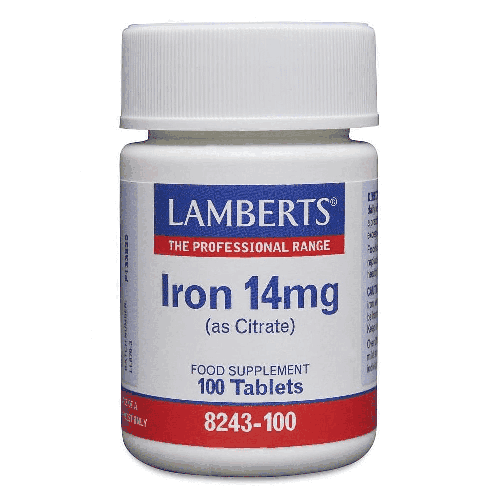 Iron 14mg (as Citrate) 100s
