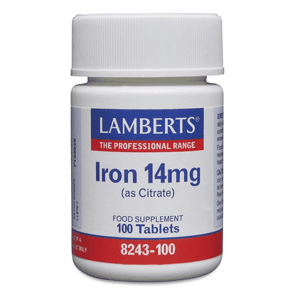 Iron 14mg (as Citrate) 100s