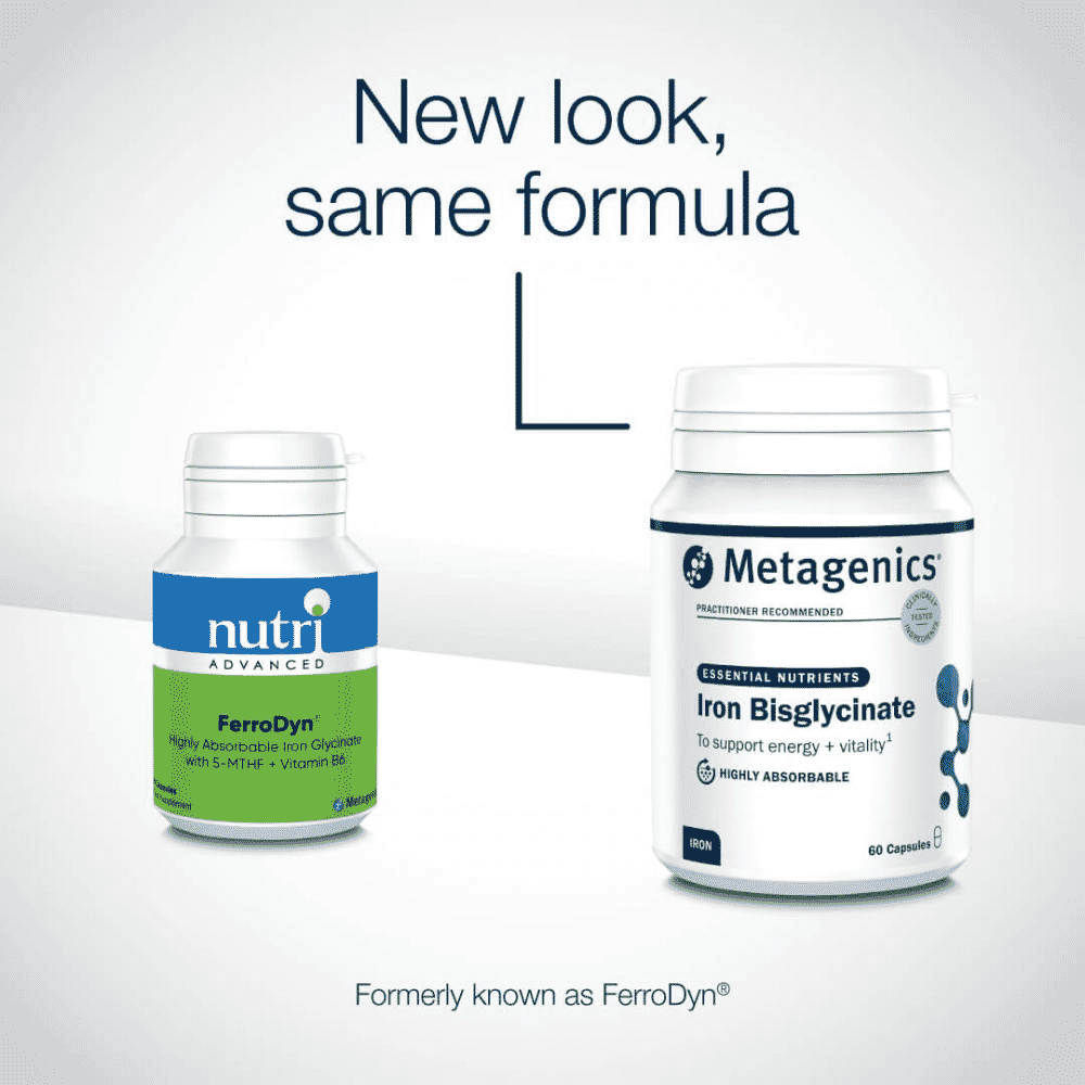 Iron Bisglycinate 60s (Formerly Nutri Adv. Ferrodyn NUT-1501)