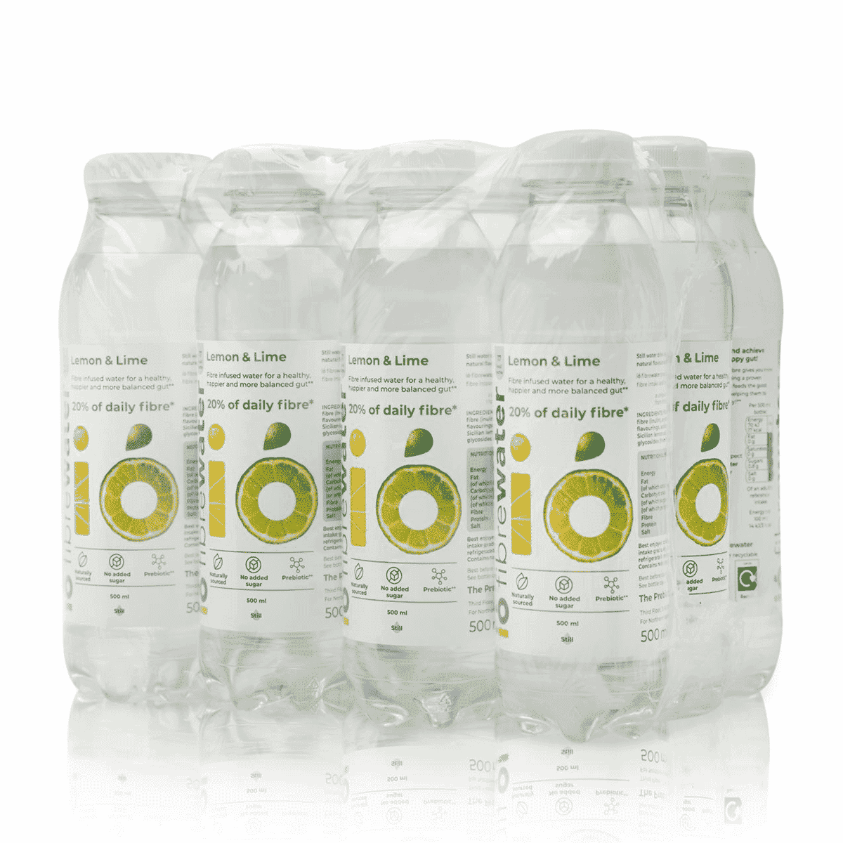 ió fibrewater Lemon & Lime 500ml CASE