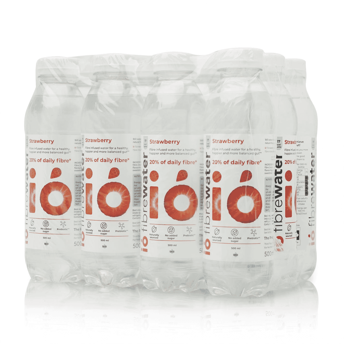 ió fibrewater Strawberry 500ml CASE