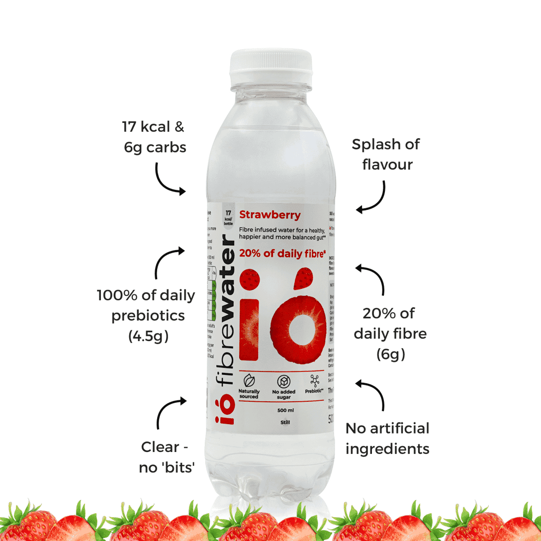 ió fibrewater Strawberry 500ml SINGLE