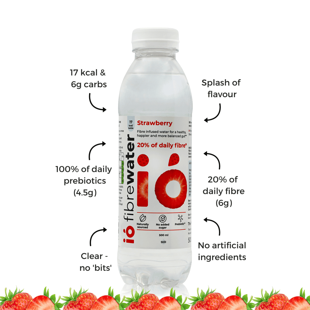 ió fibrewater Strawberry 500ml SINGLE