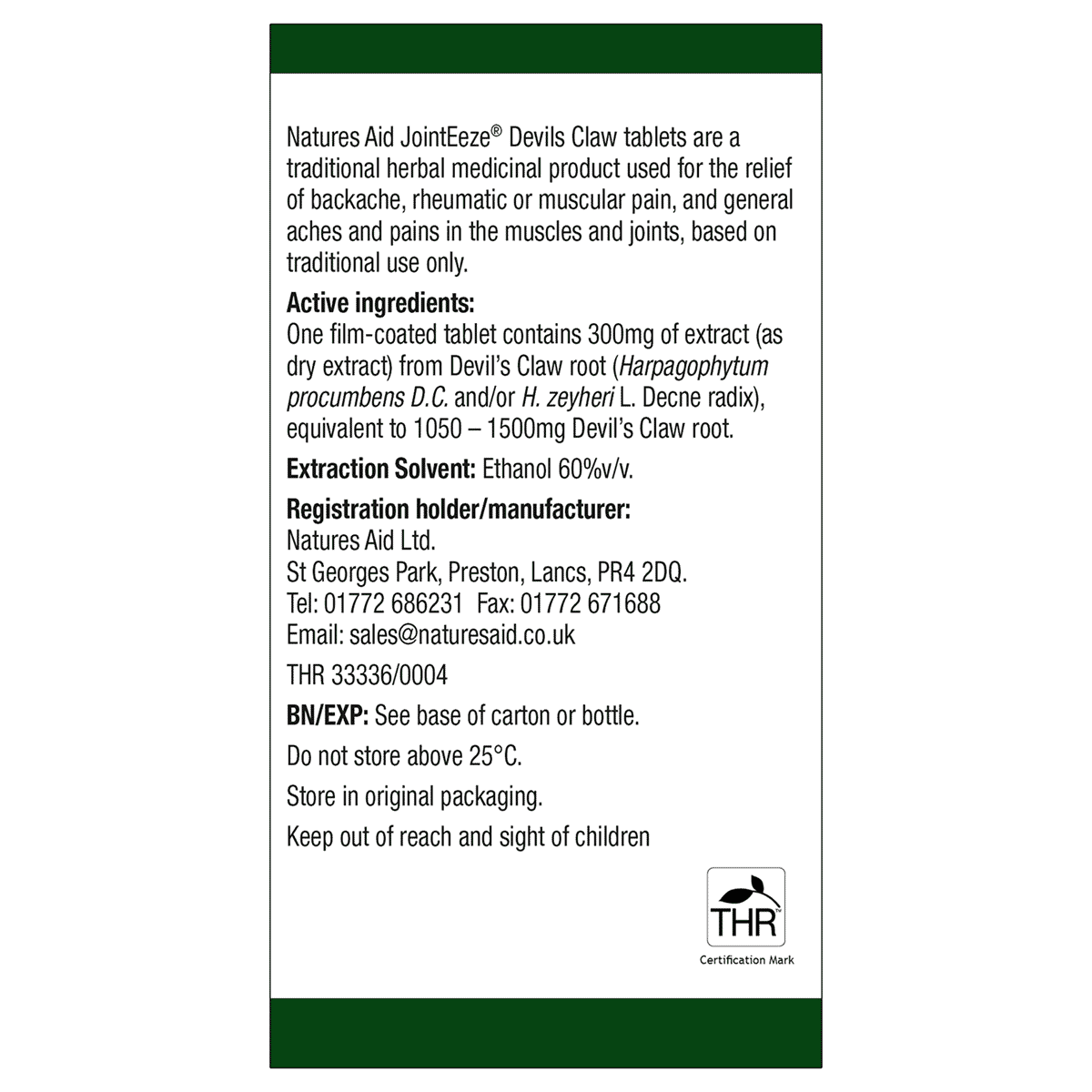 JointEeze® Devils Claw Tablets 90s