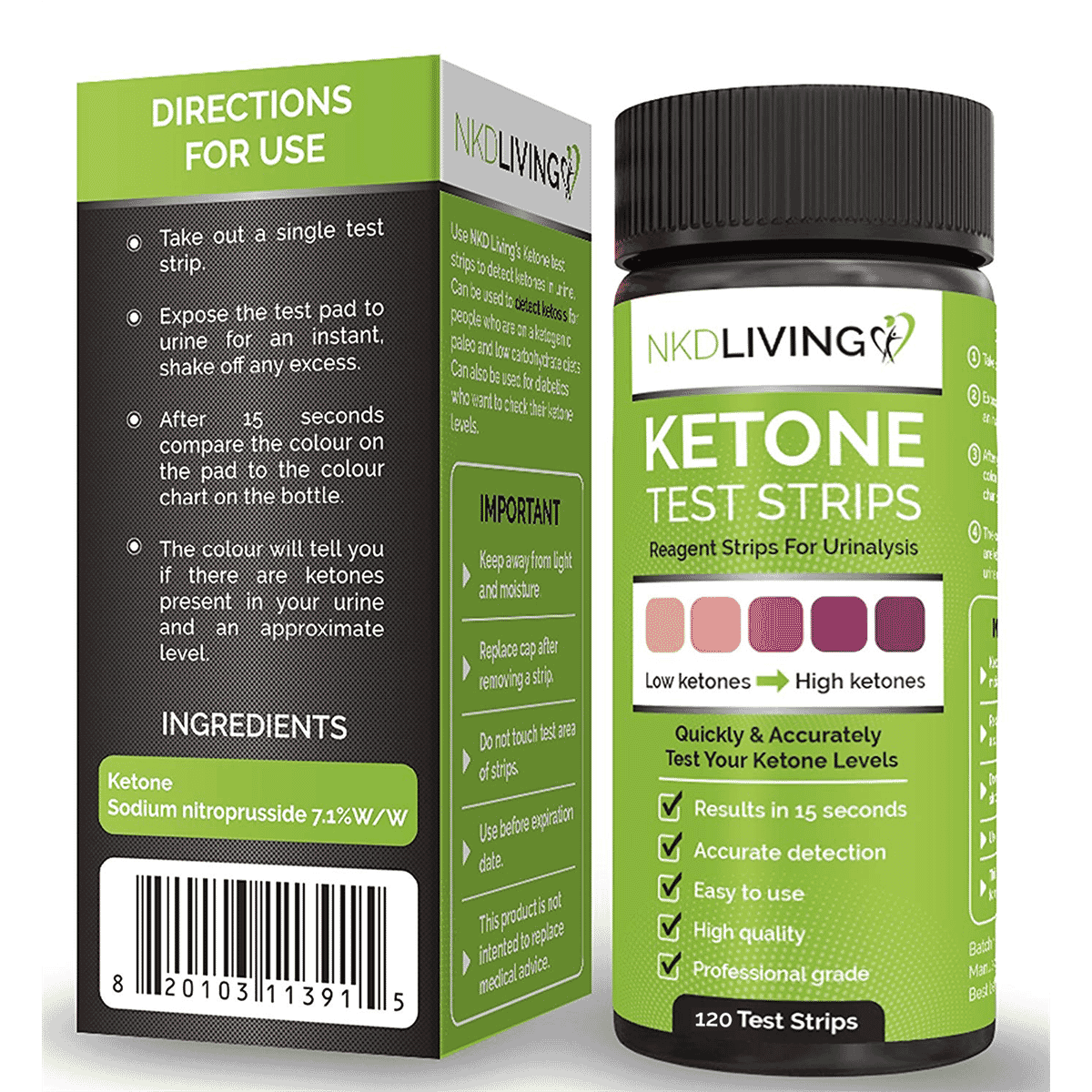 Ketone Test Strips 120s