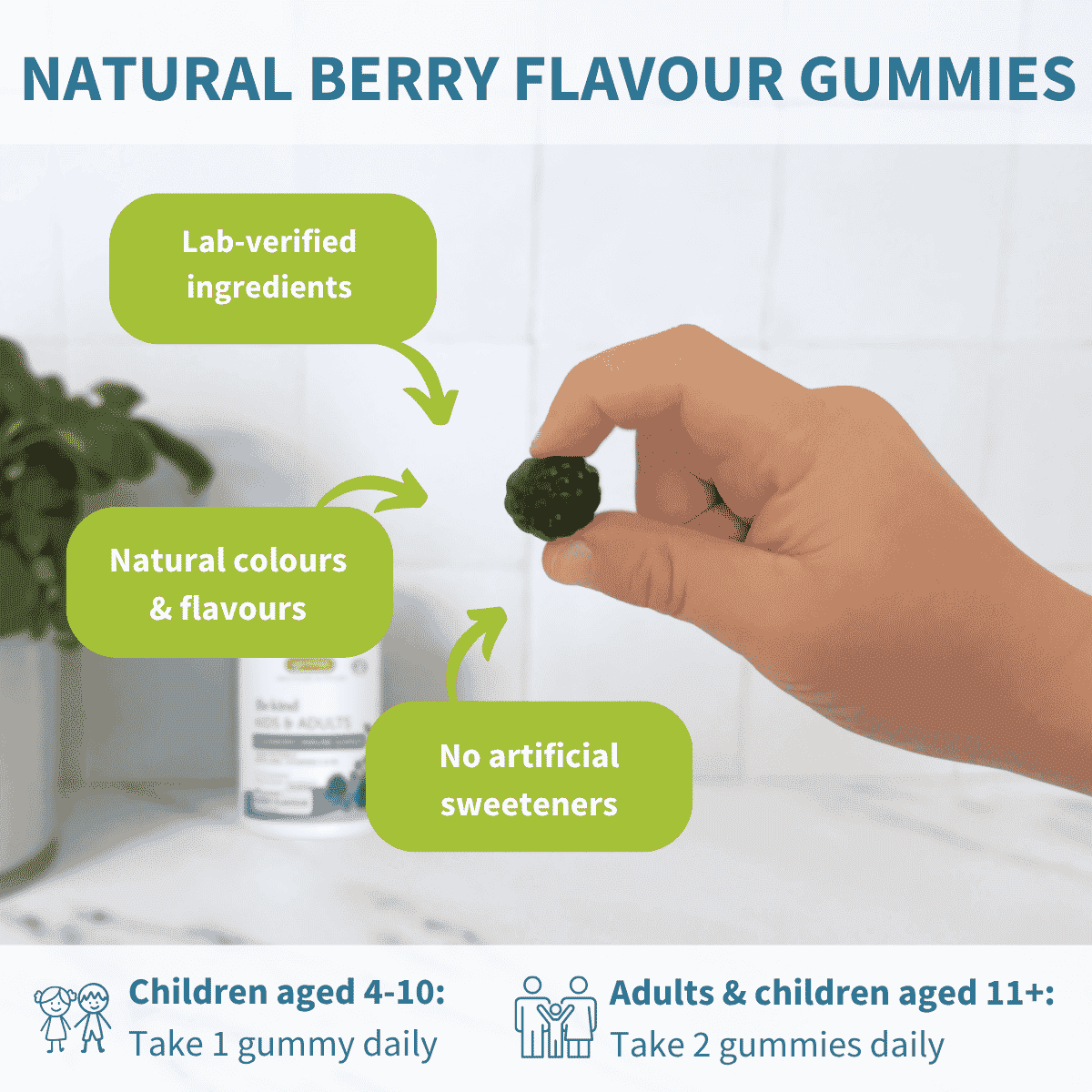 Kids & Adults Elderberry Immune Gummies 90s
