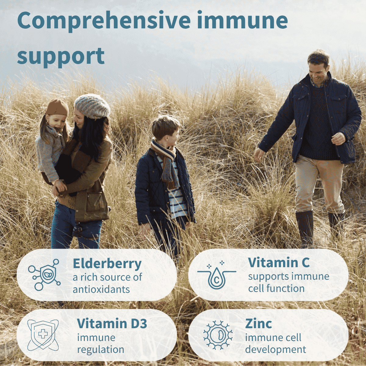 Kids & Adults Elderberry Immune Gummies 90s