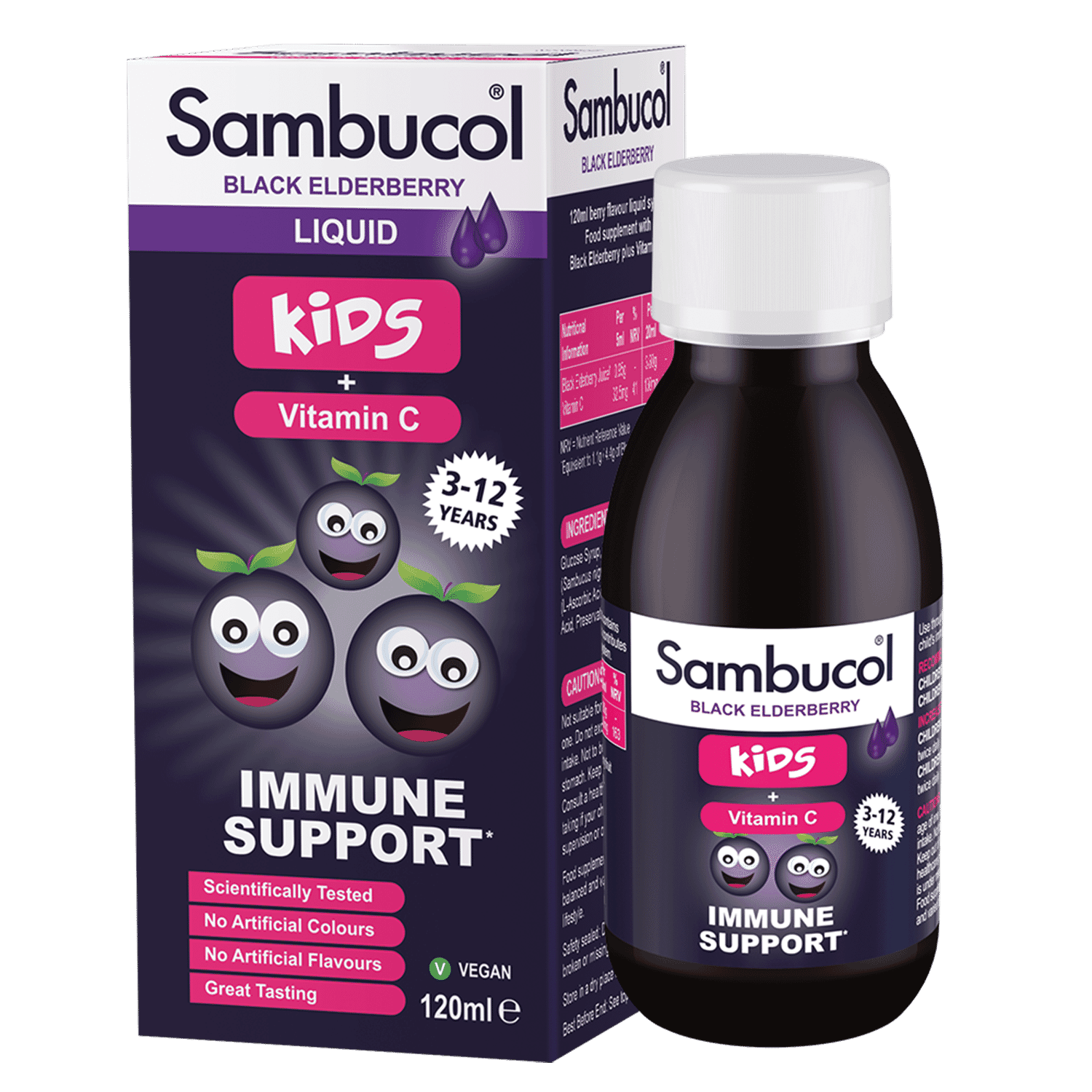 Kids + Vitamin C Immune Support Liquid 120ml