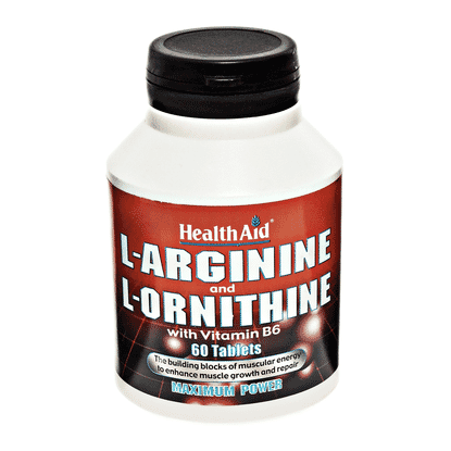 L-Arginine and L-Ornithine with Vitamin B6  60s