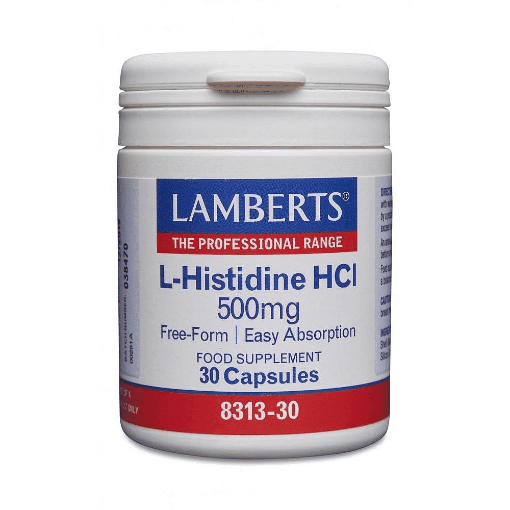 L-Histidine HCL 500mg 30s