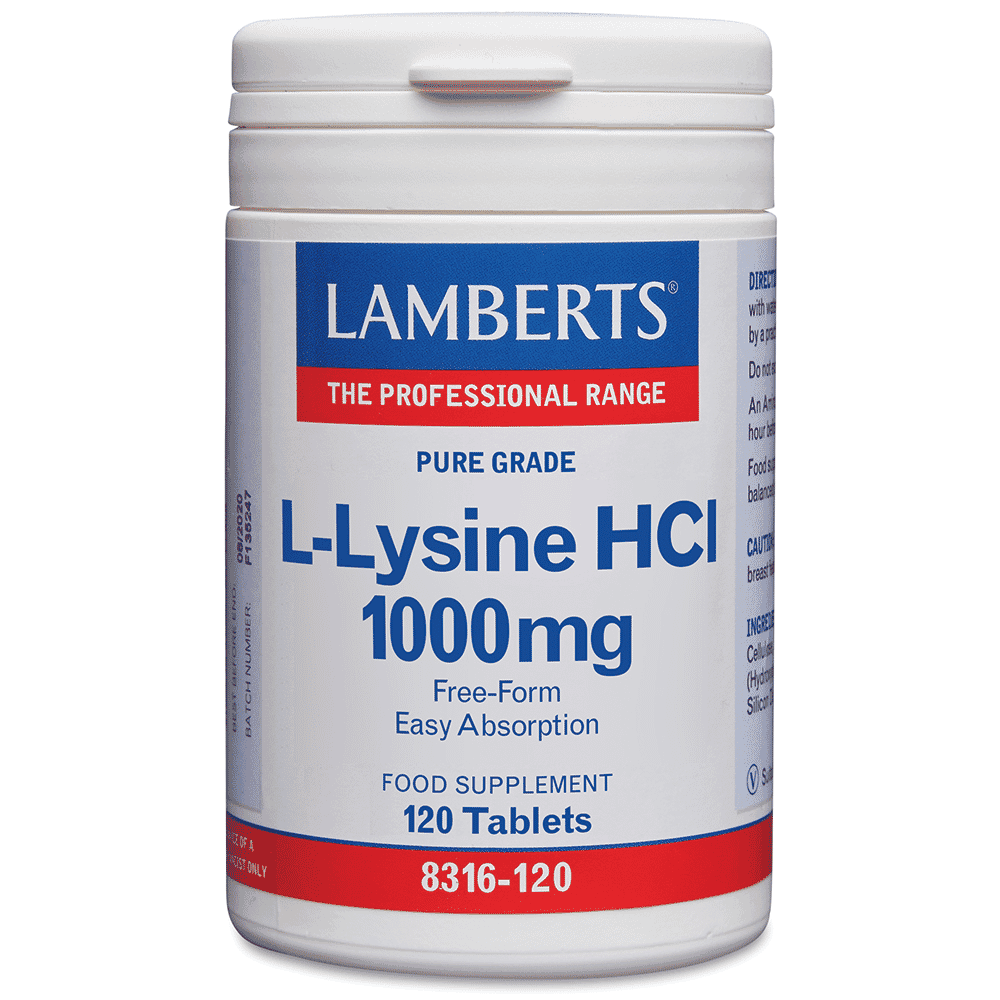 L-Lysine HCI 1000mg 120s