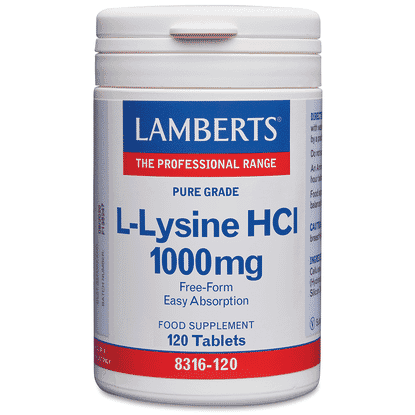 L-Lysine HCI 1000mg 120s