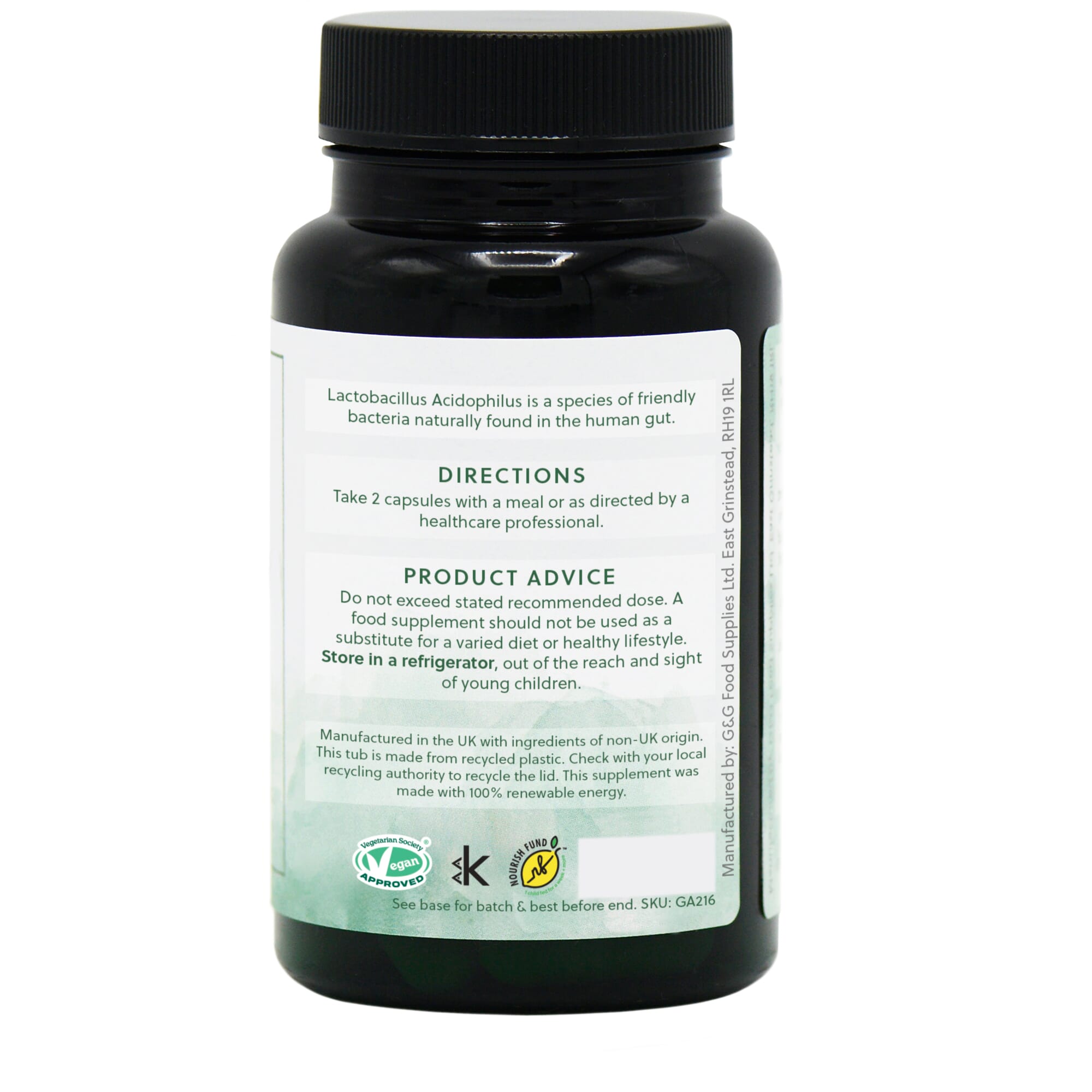 Lactobacillus Acidophilus 8 Billion 60s