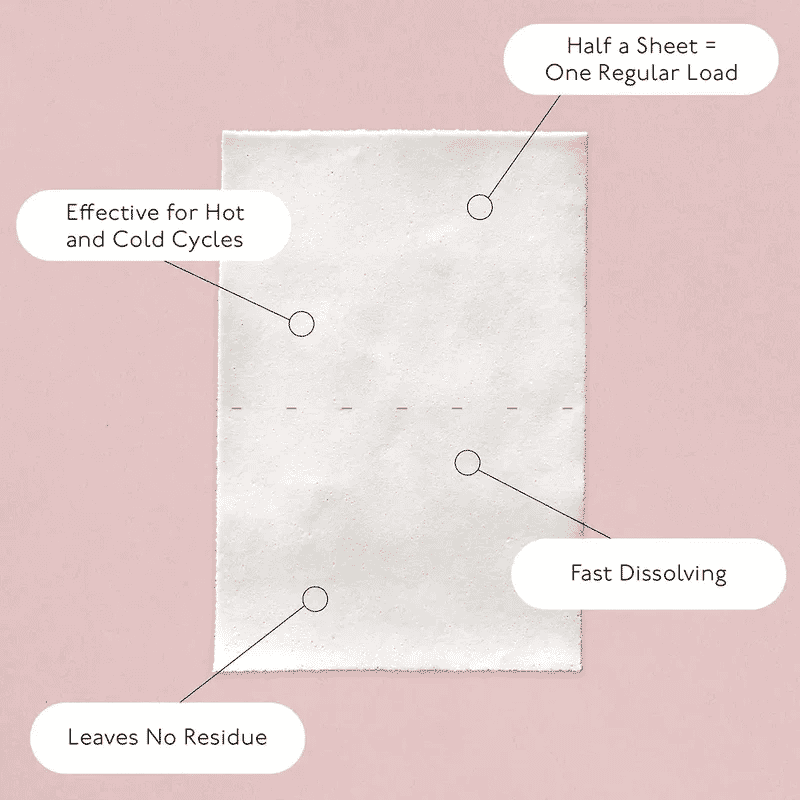 Laundry Sheets Bio Fragrance-Free 30 Sheets Up To 60 Loads