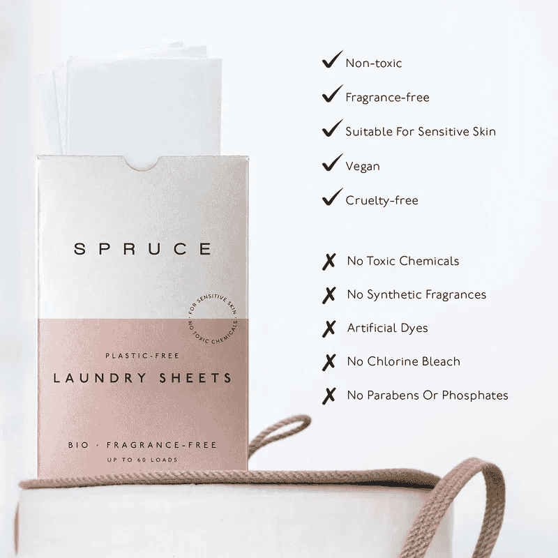 Laundry Sheets Bio Fragrance-Free 30 Sheets Up To 60 Loads