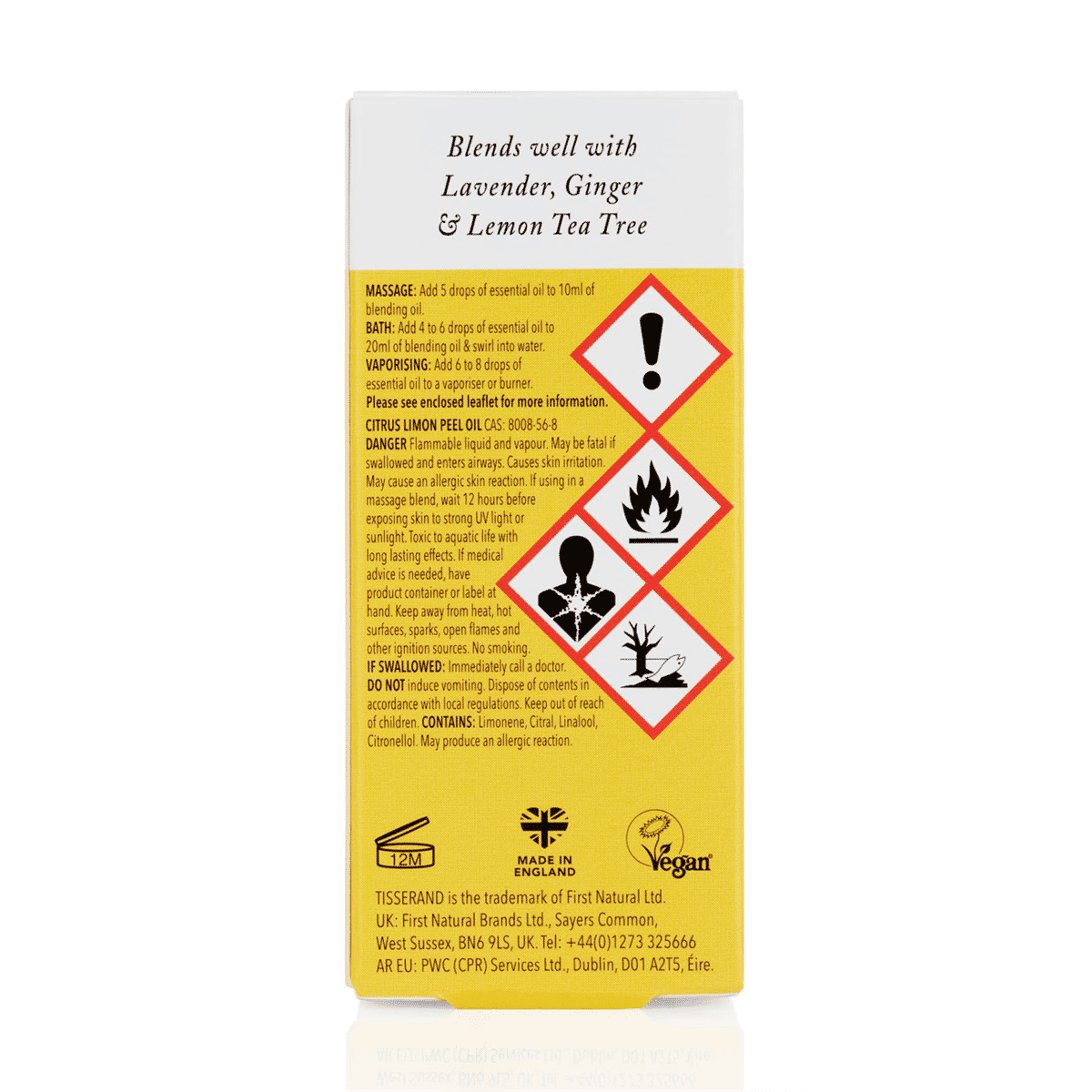 Lemon Organic Pure Essential Oil 9ml