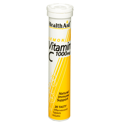 Lemon Vitamin C 1000mg Effervescent 20s