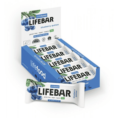 Lifebar Blueberry Quinoa 15x40g CASE